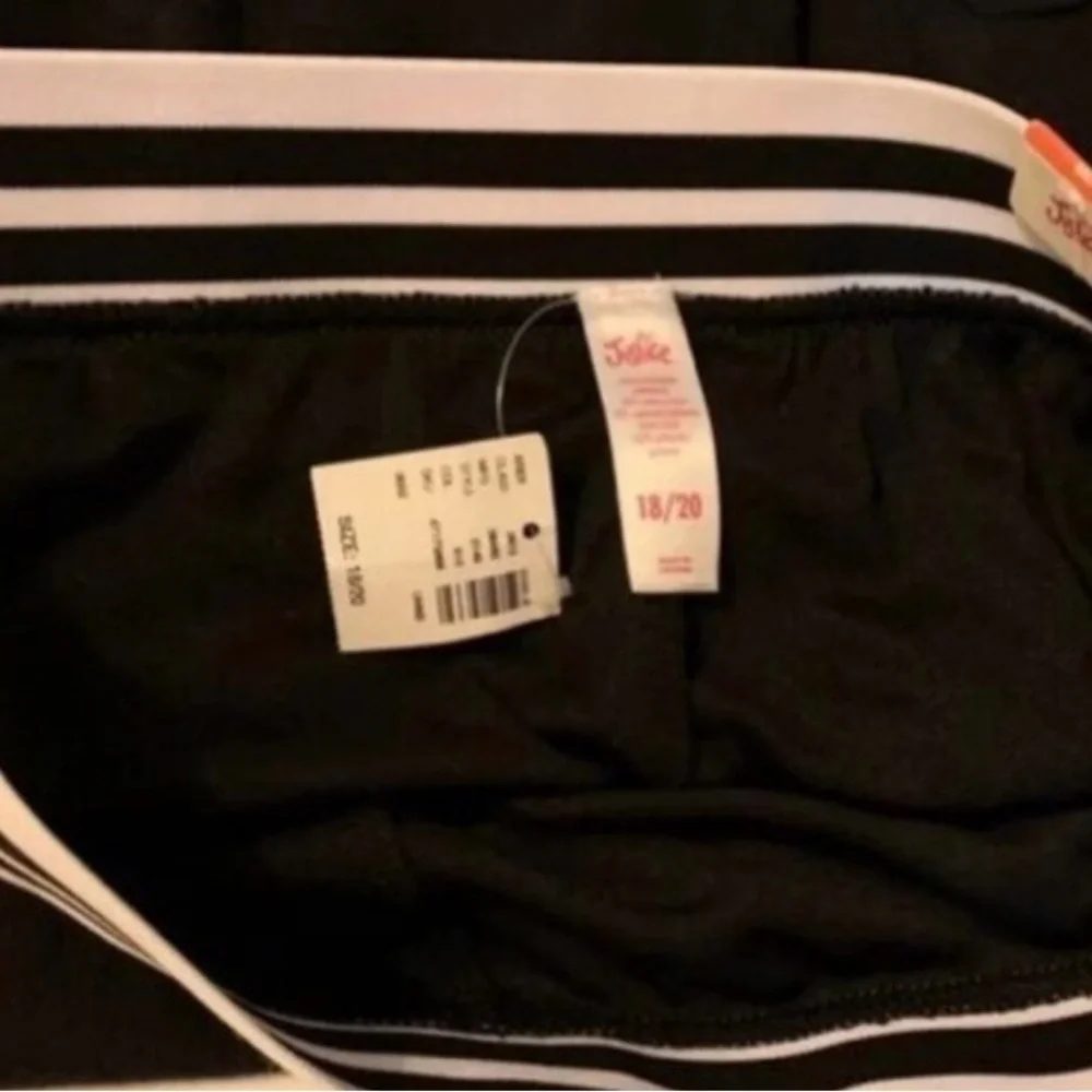 Justice‎ Skort Girls Sz 18/20 NWT Black Elastic Waist
